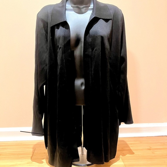 💖 3 for $20 ✅ Exclusively Misook Women's Collared Open Cardigan Sweater - Picture 3 of 8